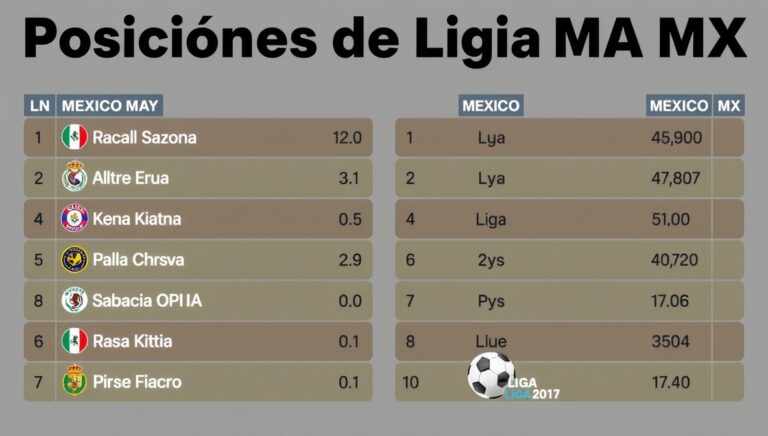 Posiciones de Liga MX